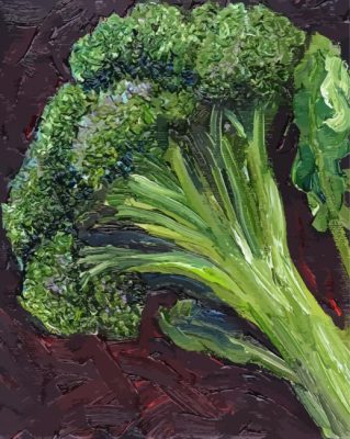 Broccoli Vegetable Art paint by number