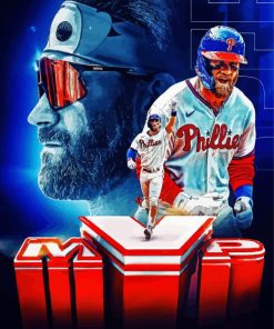 Bryce Harper Poster paint by number