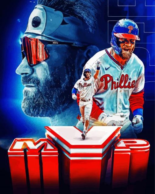 Bryce Harper Poster paint by number