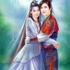 Cute Chinese Lovers paint by number