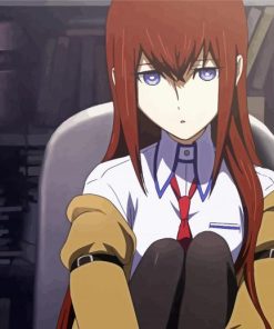 Kurisu Makise From Steins Gate Anime paint by number