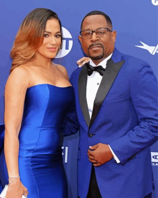 Martin Lawrence And His Wife paint by number