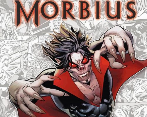 Marvel Morbius paint by number