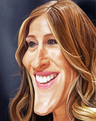 Sarah Jessica Parker Caricature paint by number