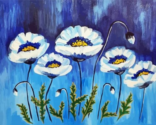 The White Poppies paint by number