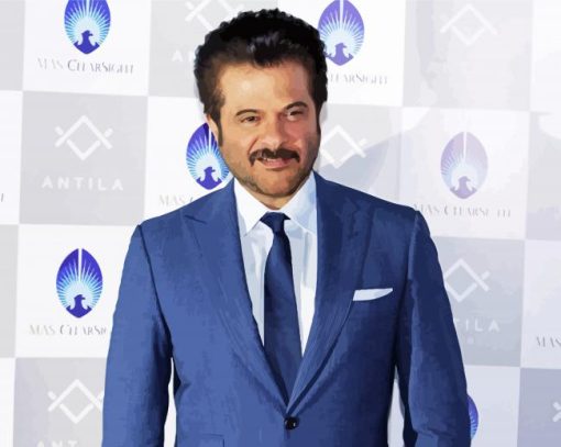 Anil Kapoor In Suit Paint by number