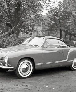 Grey Karmann Ghia paint by number