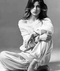 Nastassja Kinski Black And White paint by number