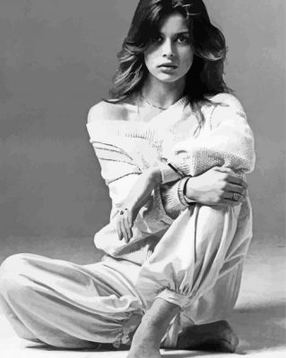 Nastassja Kinski Black And White paint by number