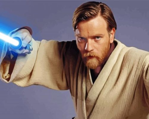 Obiwan Kenobi Paint by number