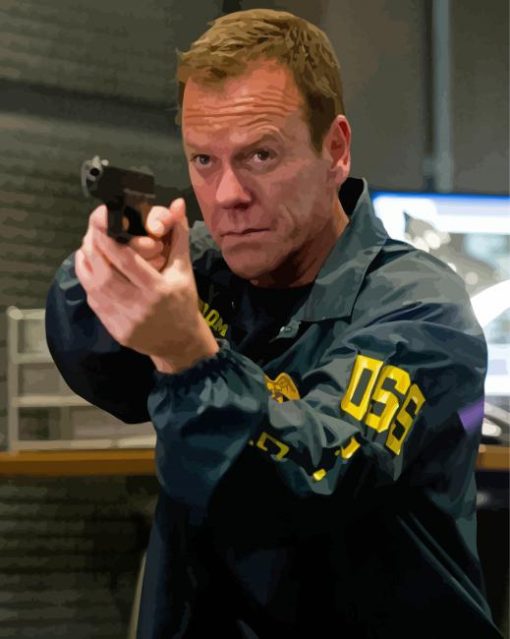 24 Jack Bauer Character paint by number