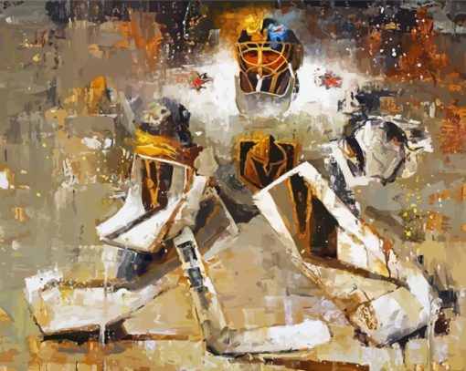 Abstract Marc Andre Fleury Paint by number