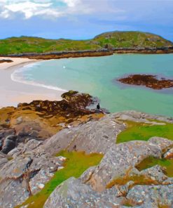 Achmelvich Bay In Scotland paint by number