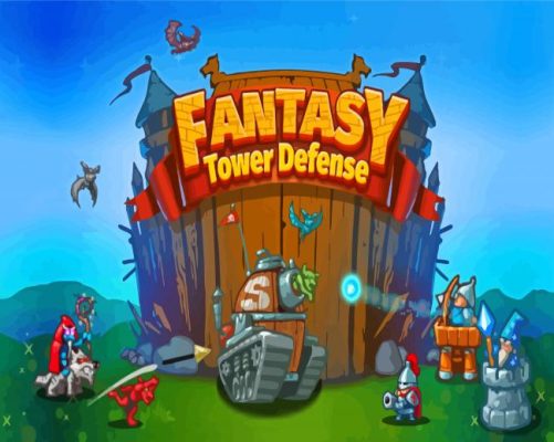 Aesthetic Tower Defense Paint by number