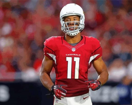 American Footballer Larry Fitzgerald paint by number