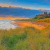 Bamburgh Castle Beachscap paint by number