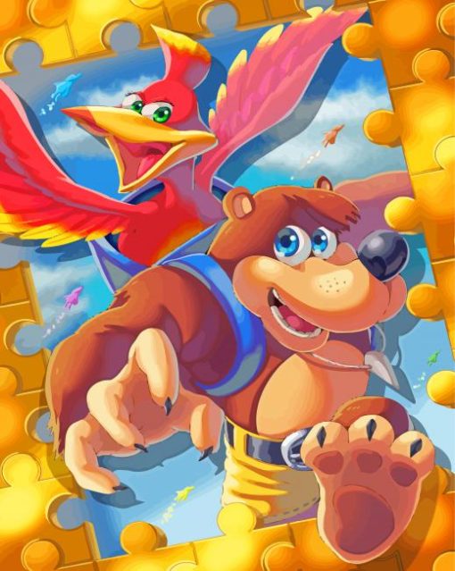 Banjo Kazooie Bird Paint by number