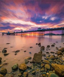 Beautiful View Of Llandudno Pier paint by number