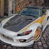 Black White And Golden Honda S2000 paint by number