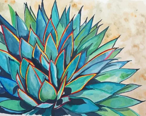 Blue Agave Paint by number