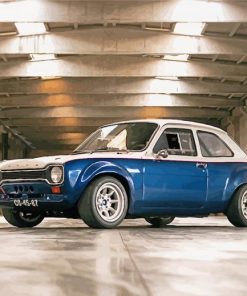 Blue Escort Rs 2000 paint by number