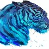 Blue Tiger paint by number