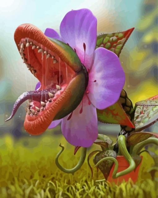 Carnivorous Plant paint by number