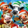 Christmas Cows Selfie Paint by number