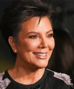 Close Up Kris Jenner paint by number