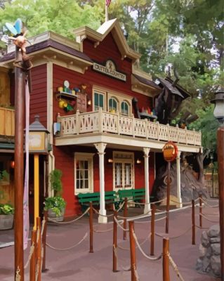 Critter Country Disneyland Park paint by number