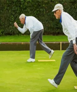 Crown Green Bowls Sport Players paint by number