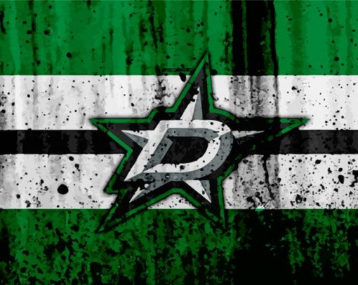 Dallas Stars Logo Paint by number