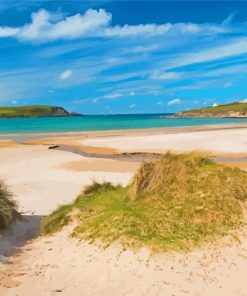 Daymer Bay Beach paint by number