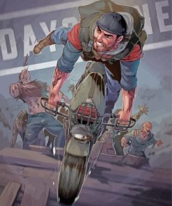 Deacon Days Gone Video Game paint by number