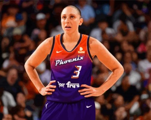 Diana Taurasi Basketball Player Paint by number