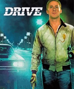 Drive With Ryan Gosling Film paint by number