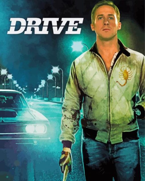 Drive With Ryan Gosling Film paint by number