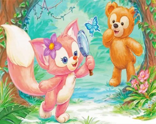 Duffy The Disney Bear paint by number