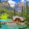 Emerald Lake BC paint by number