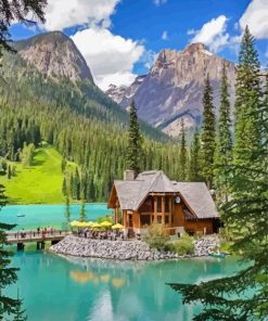 Emerald Lake BC paint by number