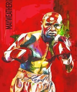 Floyd Mayweather Poster paint by number