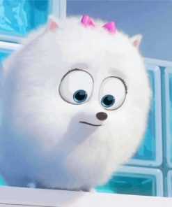 Gidget The Secret Life Of Pets Character paint by number