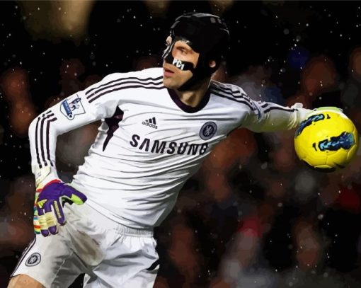 Goalkeeper Petr Cech paint by number