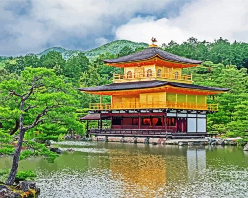 Golden Palace Japan paint by number