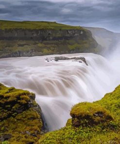 Gullfoss Falls paint by number