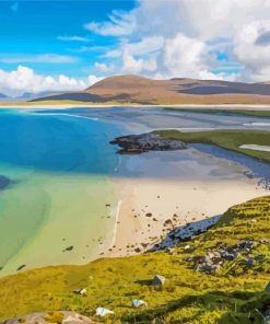 Hebrides Island Beach Scotland paint by number