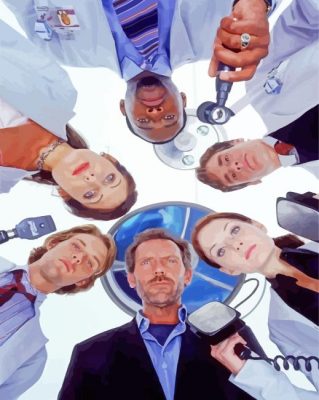 House MD Serie Characters paint by number