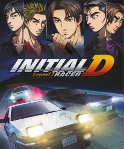 Initial D Legend 2 Racer Manga Serie Paint by number