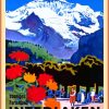 Interlaken Poster Art paint by number