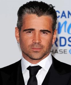 Irish Actor Colin Farrell paint by number